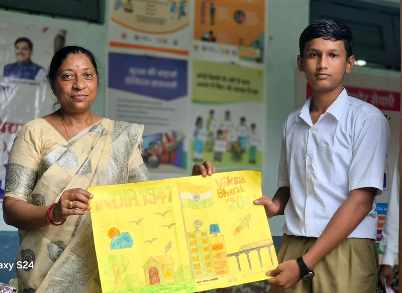 सेवा संकल्प अभियान- शालाओं में विभिन्न प्रतियोगिताएं आयोजितविद्यार्थियों ने रंगों और शब्दों से सजाए सपने